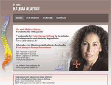 Tablet Screenshot of orthopaedie-alaiyan.de